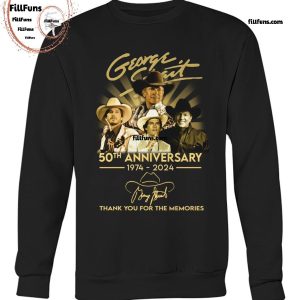 George Strait 50th Anniversary 1974-2024 Thank You For The Memories T-Shirt