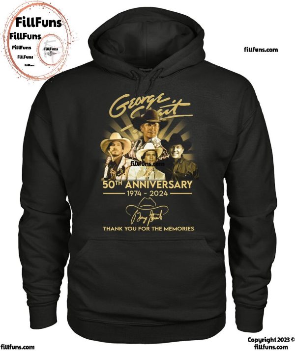 George Strait 50th Anniversary 1974-2024 Thank You For The Memories T-Shirt