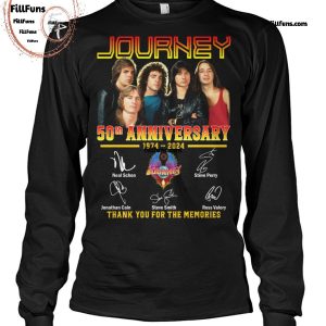 Journey 50th Anniversary 1974-2024 Thank You For The Memories T-Shirt