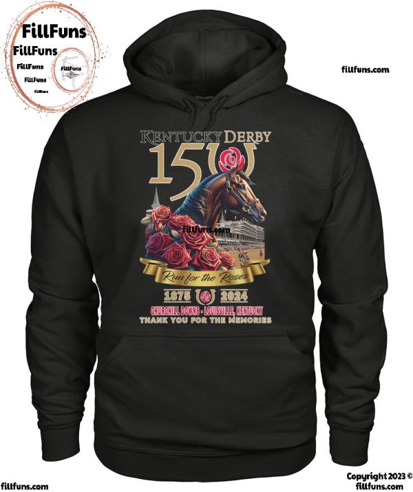 Kentucky Derby 150 Run For The Roses 1875-2024 Thank You For The Memories T-Shirt