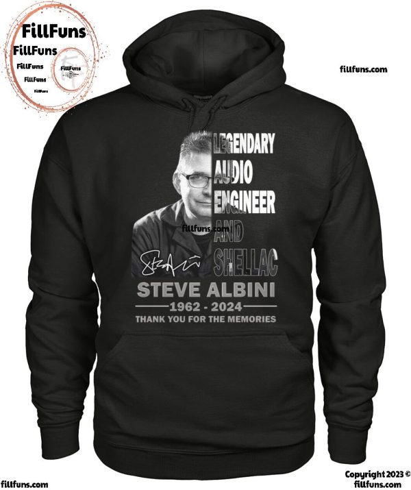 Legendary Audio Engineer And Shellac Steve Albini 1962-2024 Thank You For The Memories T-Shirt