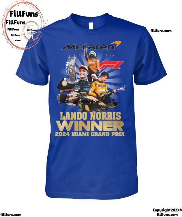 Mclaren Lando Norris Winner 2024 Miami Grand Prix T-Shirt