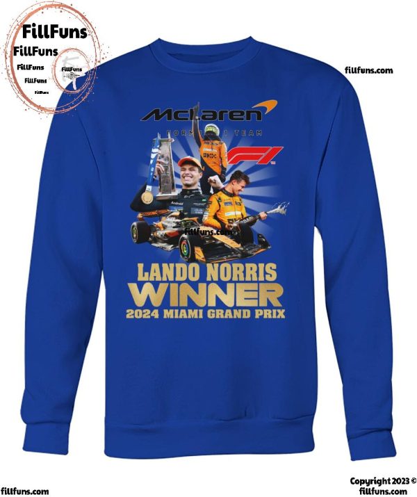 Mclaren Lando Norris Winner 2024 Miami Grand Prix T-Shirt