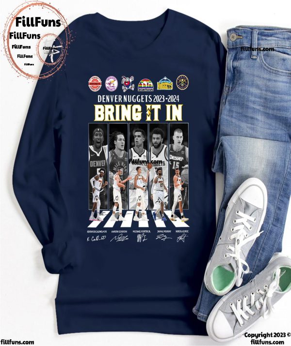 NBA Denver Nuggets 2023-2024 Bring It In T-Shirt