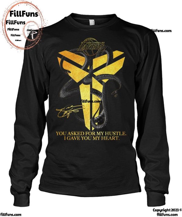 NBA Los Angeles Lakers You Asked For My Hustle I Gave You My Heart T-Shirt