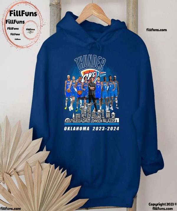 NBA Oklahoma City Thunder All Team Members 2023-2024 T-Shirt