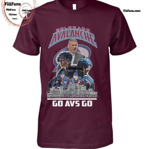 NHL Colorado Avalanche Ice Hockey Team Go Avs Go T-Shirt