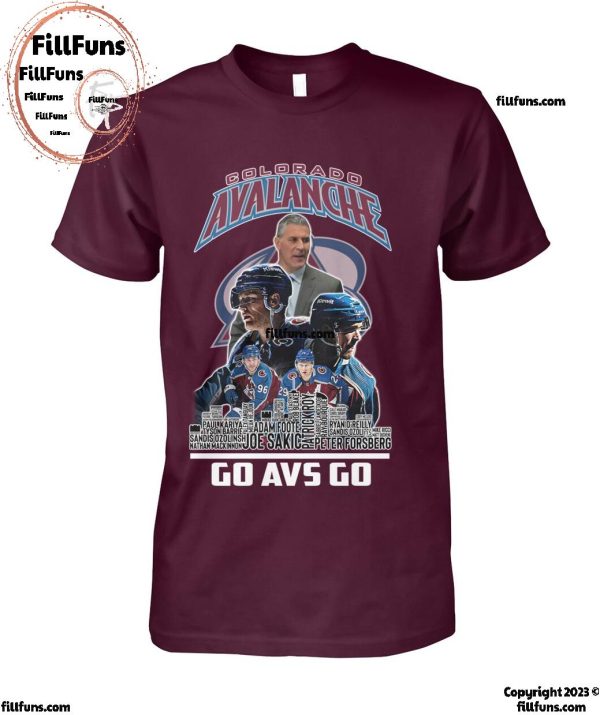 NHL Colorado Avalanche Ice Hockey Team Go Avs Go T-Shirt