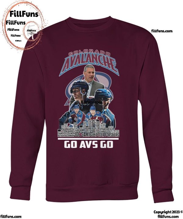 NHL Colorado Avalanche Ice Hockey Team Go Avs Go T-Shirt