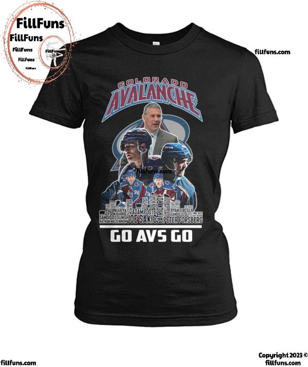 NHL Colorado Avalanche Ice Hockey Team Go Avs Go T-Shirt