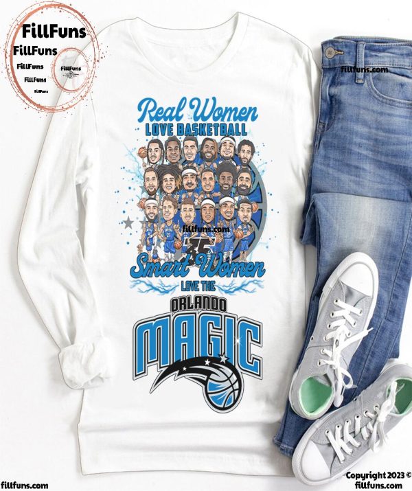 Real Women Love Basketball Smart Women Love The Orlando Magic T-Shirt