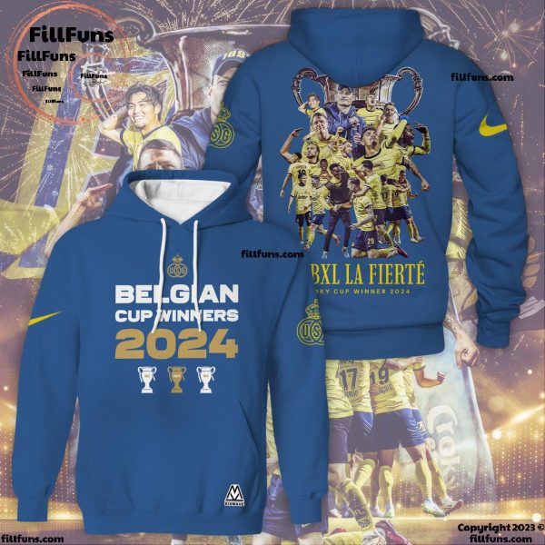 Royale Union Saint-Gilloise Jupiler Pro League Cup Winner 2024 3D T-Shirt – Blue