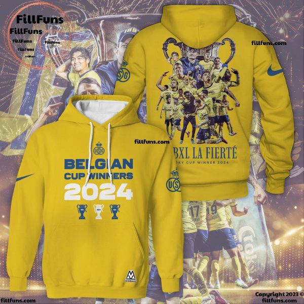 Royale Union Saint-Gilloise Jupiler Pro League Cup Winner 2024 3D T-Shirt – Yellow