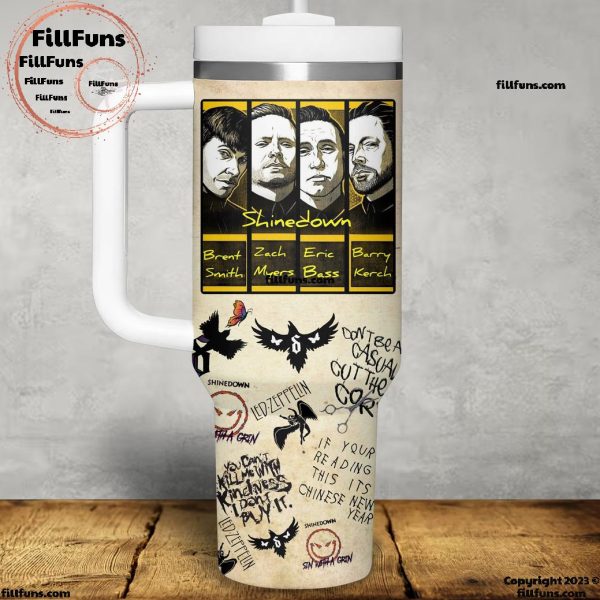 Shinedown Names Of Members And Musical Works Stanley Tumbler 40oz