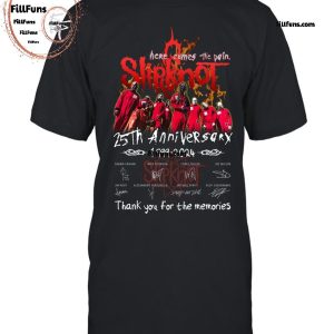 Slipknot 25th Anniversary 1999-2024 Thank You For The Memories T-Shirt