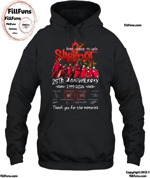 Slipknot 25th Anniversary 1999-2024 Thank You For The Memories T-Shirt