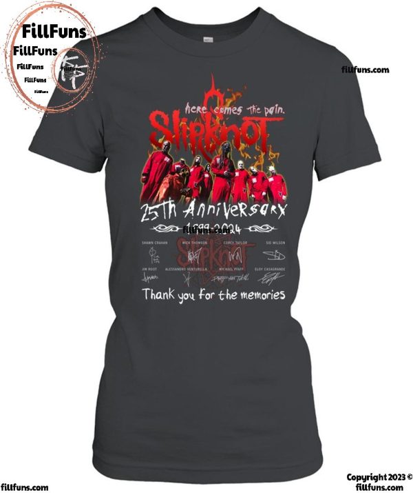 Slipknot 25th Anniversary 1999-2024 Thank You For The Memories T-Shirt