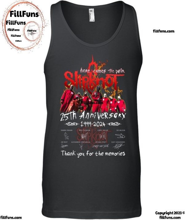 Slipknot 25th Anniversary 1999-2024 Thank You For The Memories T-Shirt