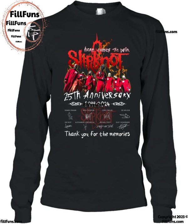 Slipknot 25th Anniversary 1999-2024 Thank You For The Memories T-Shirt