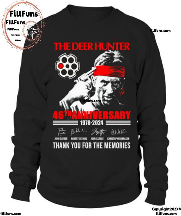 The Deer Hunter 46th Anniversary 1978-2024 Thank You For The Memories T-Shirt