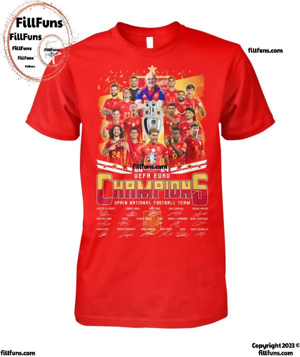 2024 UEFA Euro Champions Spain National Football Team T-Shirt