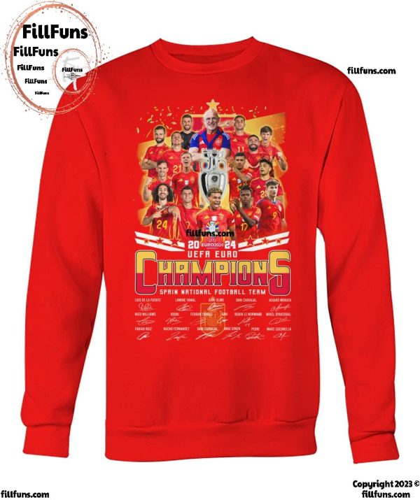 2024 UEFA Euro Champions Spain National Football Team T-Shirt