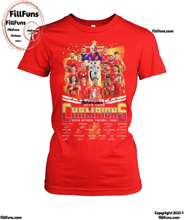 2024 UEFA Euro Champions Spain National Football Team T-Shirt