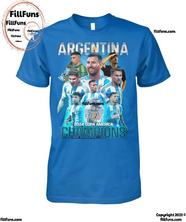 Argentina 2024 Copa America Champions T-Shirt