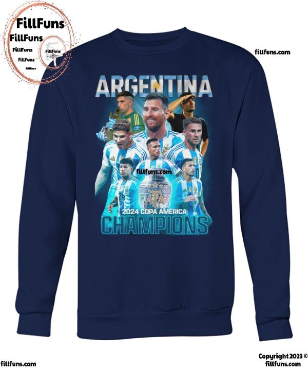 Argentina 2024 Copa America Champions T-Shirt