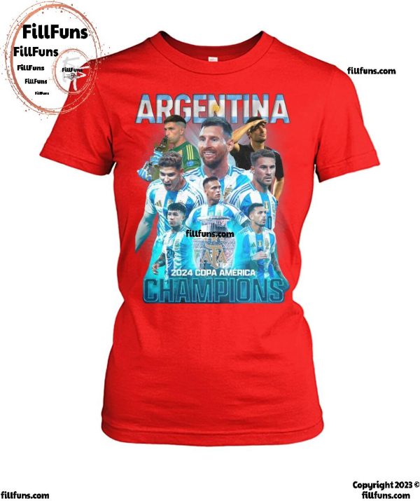 Argentina 2024 Copa America Champions T-Shirt