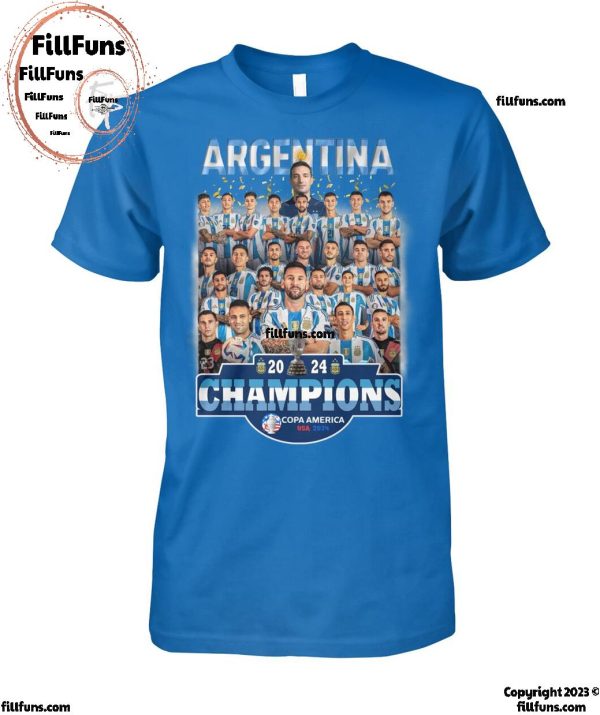 Argentina Champions Copa America USA 2024 T-Shirt