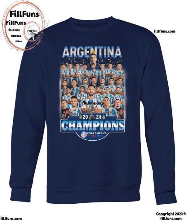 Argentina Champions Copa America USA 2024 T-Shirt