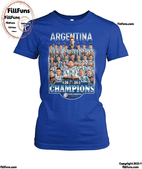 Argentina Champions Copa America USA 2024 T-Shirt