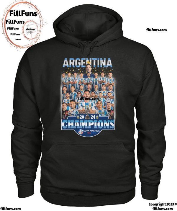 Argentina Champions Copa America USA 2024 T-Shirt