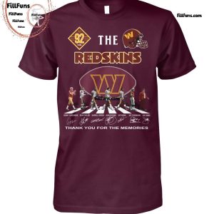 92 Years The Washington Commanders Redskins Thank You For The Memories T-Shirt