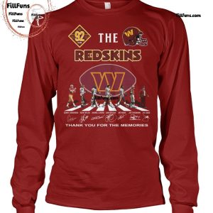 92 Years The Washington Commanders Redskins Thank You For The Memories T-Shirt