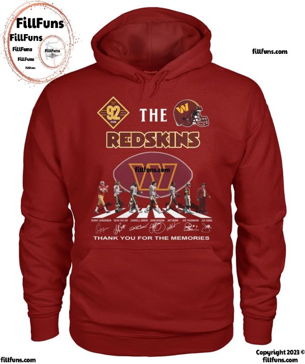 92 Years The Washington Commanders Redskins Thank You For The Memories T-Shirt