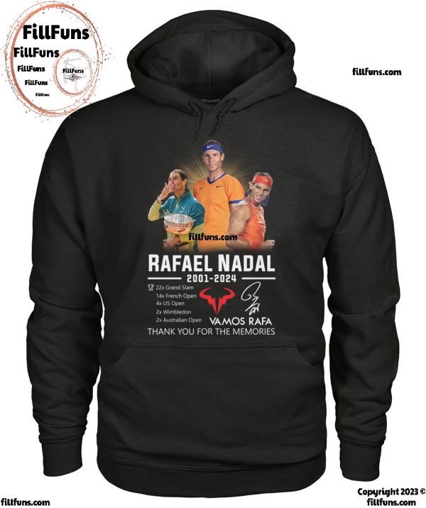 Fafael Nadal 2001-2024 Vamis Rafa Thank You For The Memories T-Shirt