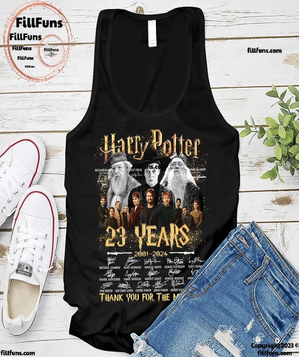 Harry Potter 23 Years 2001-2024 Thank You For The Memories T-Shirt