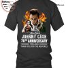 Johnny Cash 70th Anniversary 1954-2024 Thank You For The Memories T-Shirt