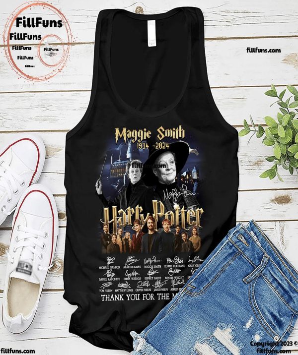 Maggie Smith 1934-2024 Harry Potter Thank You For The Memories T-Shirt