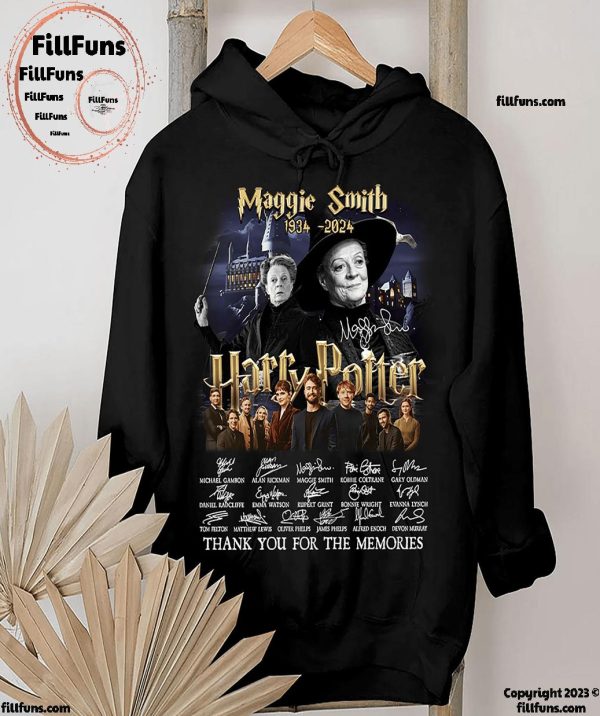 Maggie Smith 1934-2024 Harry Potter Thank You For The Memories T-Shirt