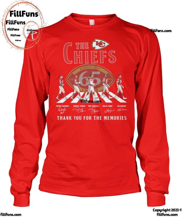 The Kansas City Chiefs 65 Years 1959-2024 Thank You For The Memories T-Shirt