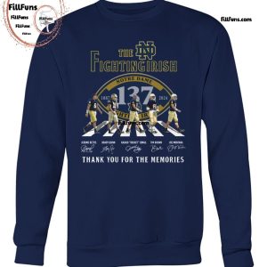 The Notre Dame Fighting Irish Thank You For The Memories T-Shirt