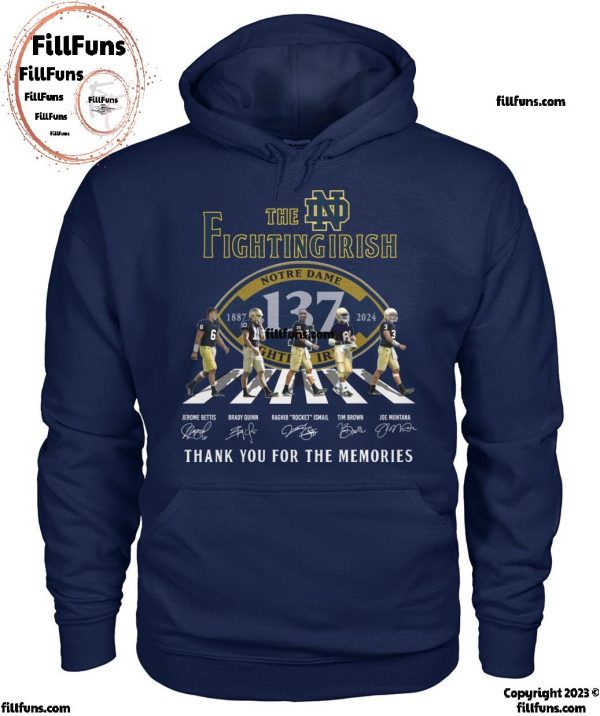 The Notre Dame Fighting Irish Thank You For The Memories T-Shirt